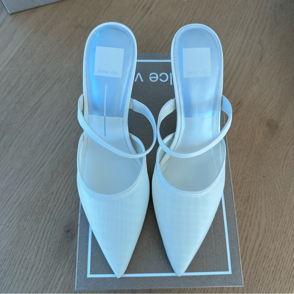 Dolce Vita Katik Heels — Ivory Mesh NWT